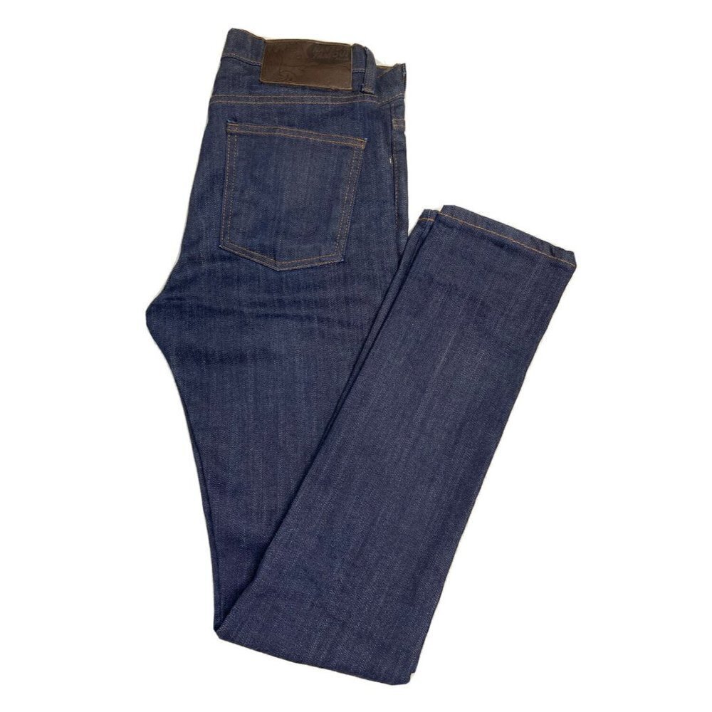 Men's Naked &‎ Famous Denim Stacked Guy  Power Stretch Jeans 29X32 Indigo Blue
